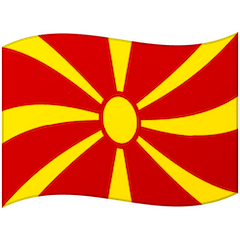 Drapeau de la Macédoine du Nord Émoji Google Android, Chromebook