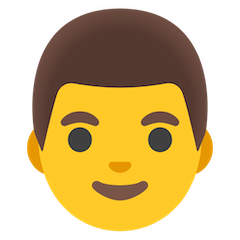 👨 Hombre Emoji en Google Android, Chromebooks
