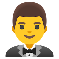 Man In Tuxedo Emoji on Google Android and Chromebooks