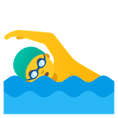 Man Swimming Emoji on Google Android and Chromebooks