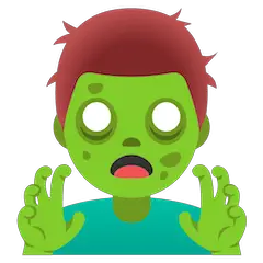 Hombre zombi Emoji Google Android, Chromebook