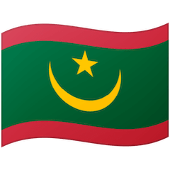 Bandiera della Mauritania Emoji Google Android, Chromebook