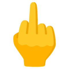 Middle Finger Emoji on Google Android and Chromebooks