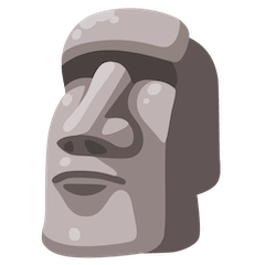 🗿 Статуя с острова Пасхи Эмодзи на Google Android и Chromebook