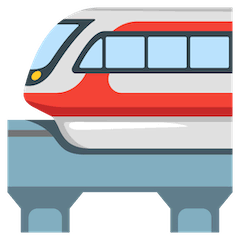 Монорельсовый поезд Эмодзи на Google Android и Chromebook