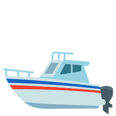 Motor Boat Emoji on Google Android and Chromebooks