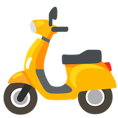 Motorroller Emoji Google Android, Chromebook