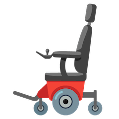 🦼 Моторизованное кресло-коляска Эмодзи на Google Android и Chromebook