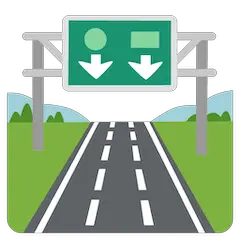 🛣️ Autopista Emoji en Google Android, Chromebooks