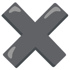 ✖️ Simbolo della moltiplicazione Emoji su Google Android, Chromebooks