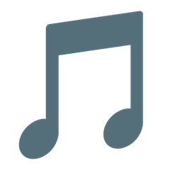 🎵 Nota musical Emoji nos Google Android, Chromebooks