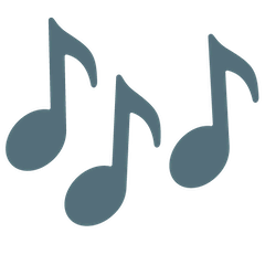 🎶 Музыкальные ноты Эмодзи на Google Android и Chromebook