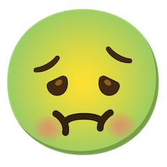 🤢 Nauseated Face Emoji on Google Android and Chromebooks