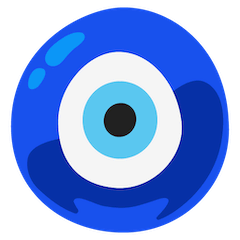 🧿 Amuleto de ojo turco Emoji en Google Android, Chromebooks