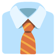 Рубашка с галстуком Эмодзи на Google Android и Chromebook