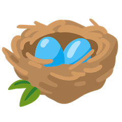 🪺 Nest mit Eiern Emoji auf Google Android, Chromebook