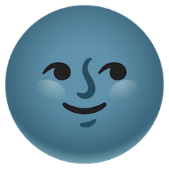 🌚 Luna nuova con volto Emoji su Google Android, Chromebooks
