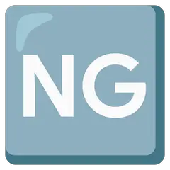 🆖 Znak Ng (Niedobrze) Emoji W Google Android I Chromebooks