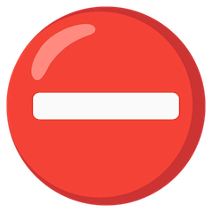 No Entry Emoji on Google Android and Chromebooks