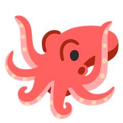 Octopus Emoji on Google Android and Chromebooks