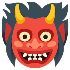 👹 Orco giapponese Emoji su Google Android, Chromebooks