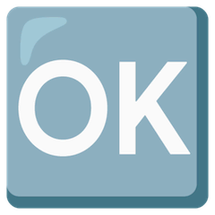 Sinal de OK Emoji Google Android, Chromebook