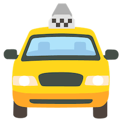 Прибывающее такси Эмодзи на Google Android и Chromebook