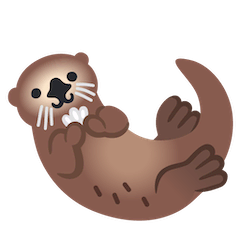 🦦 Otter Emoji auf Google Android, Chromebook
