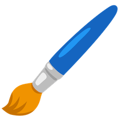 Paintbrush Emoji on Google Android and Chromebooks