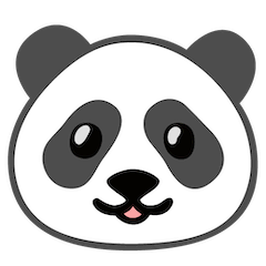 Tête de panda Émoji Google Android, Chromebook