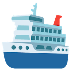 Пассажирский корабль Эмодзи на Google Android и Chromebook