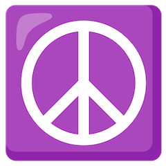 ☮️ Símbolo da paz Emoji nos Google Android, Chromebooks