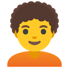 🧑‍🦱 Person mit lockigem Haar Emoji auf Google Android, Chromebook