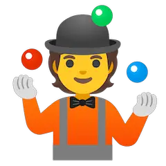 Person Juggling Emoji on Google Android and Chromebooks