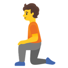 Person Kneeling Emoji on Google Android and Chromebooks