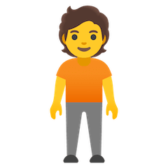 Persona de pie Emoji Google Android, Chromebook