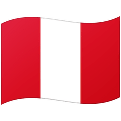 Flag: Peru Emoji on Google Android and Chromebooks