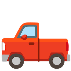 Pickup Truck Emoji on Google Android and Chromebooks