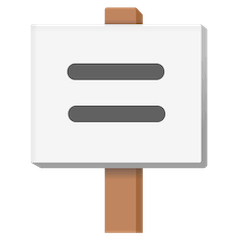 Placard Emoji on Google Android and Chromebooks