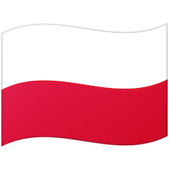 Drapeau de la Pologne Émoji Google Android, Chromebook
