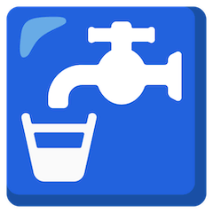 Potable Water Emoji on Google Android and Chromebooks