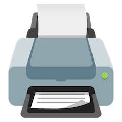🖨️ Printer Emoji on Google Android and Chromebooks