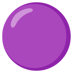🟣 Cercle violet Émoji sur Google Android, Chromebooks