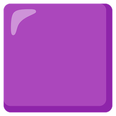 Purple Square Emoji on Google Android and Chromebooks