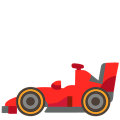 Racing Car Emoji on Google Android and Chromebooks