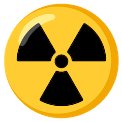 ☢️ Radioaktiv Emoji auf Google Android, Chromebook