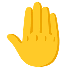 Raised Back of Hand Emoji on Google Android and Chromebooks