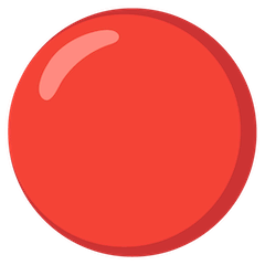 🔴 Roter Kreis Emoji auf Google Android, Chromebook