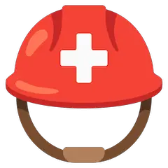 Helm mit weißem Kreuz Emoji Google Android, Chromebook