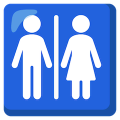🚻 Panneau Toilettes Émoji sur Google Android, Chromebooks